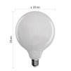 60979 1 led zarovka filament globe e27 18 w 150 w 2 452 lm tepla bila