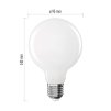 60967 1 led zarovka filament globe e27 7 8 w 75 w 1 055 lm tepla bila