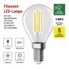 62798 3 led zarovka filament mini globe a class e14 3 8 w 60 w 806 lm neutralni bila