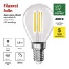 62798 8 led zarovka filament mini globe a class e14 3 8 w 60 w 806 lm neutralni bila