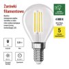 62798 10 led zarovka filament mini globe a class e14 3 8 w 60 w 806 lm neutralni bila