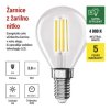 62798 12 led zarovka filament mini globe a class e14 3 8 w 60 w 806 lm neutralni bila