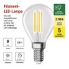 62792 4 led zarovka filament mini globe a class e14 3 8 w 60 w 806 lm tepla bila
