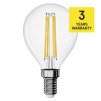 61618 2 led zarovka filament mini globe e14 1 8 w 25 w 250 lm neutralni bila