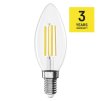 61988 2 led zarovka filament svicka e14 7 w 75 w 1055 lm tepla bila