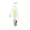 62795 2 led zarovka filament svicka a class e14 3 8 w 60 w 806 lm tepla bila