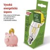 62795 10 led zarovka filament svicka a class e14 3 8 w 60 w 806 lm tepla bila
