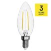 60934 2 led zarovka filament svicka e14 1 8 w 25 w 250 lm neutralni bila