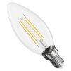 61681 4 led zarovka filament svicka e14 1 8 w 25 w 250 lm tepla bila