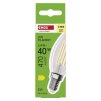 61687 5 led zarovka filament svicka e14 3 4 w 40 w 470 lm tepla bila
