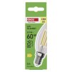 61690 5 led zarovka filament svicka e14 5 9 w 60 w 806 lm tepla bila