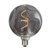 50264 1 led zarovka smoky deformovana g145 spiralove vlakno 5w e27 stmivatelna 2000k
