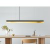 22 01 30 GANTlights C1 Pendelleuchte dunkler Beton brass horizontal über Tisch aus