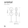 orbital floor lamp