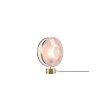 bomma orbital table lamp pink light patina brass