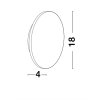 47564 4 nastenne led svitidlo astrid bila kov a hlinik akryl 12w 3000k