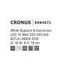 47816 10 nastenne led svitidlo cronus 10w 3000k