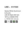 48242 10 nastenne led svitidlo line bila hlinik a akryl 20w 3000k