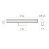 46624 1 nastenne led svitidlo sara s 60 cm 19w cri90 cct switch 3000 4000k ip44