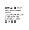 50831 3 nastenne svitidlo cyrcle cerny hlinik a akryl led 20 5w 3000k