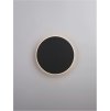 50831 6 nastenne svitidlo cyrcle cerny hlinik a akryl led 20 5w 3000k