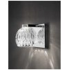 51671 5 nastenne svitidlo lara cire sklo a chromova zakladna led 5w