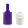 Silikonová objímka E27 v sadě (Barva komponentu Fialová)