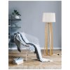 50282 5 stojaci lampa alma prirodni drevo bile stinidlo cerny kabel e27 1x12w