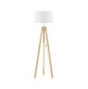 51695 stojaci lampa le roy bile stinidlo prirodni drevena zakladna e27 1x12w