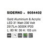 48731 5 stojaci led lampa siderno zlaty hlinik a akryl 31w 3000k