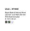 Stolová lampa LILA, E27 1x12W (Farba Biela)