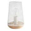 Stolová lampa MARCO, prírodné Drevo E27 1x12W (Farba Biela)