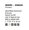 52934 4 stolni lampa zesiro cerna vypinac na tele led 12w 24v 3000k stmivatelne
