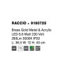 Stolná LED lampa RACCIO, 6.8W 3000K (Farba Čierna)