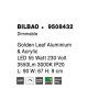Stropné LED svietidlo BILBAO, 55W 3000K stmievateľné (Farba Černá)