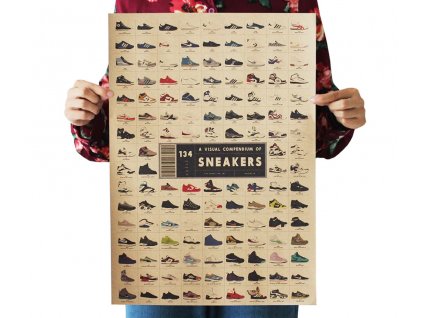 plakát tenisky sneakers