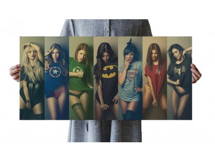 plakát superhrdinové sesy holky 98