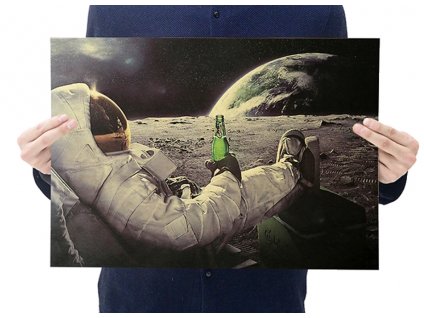 plakát měsíc astronaut 8