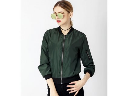 dámská bunda bomber green