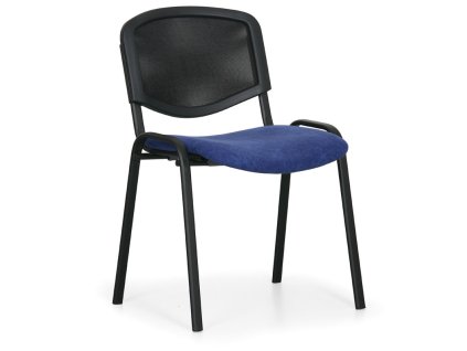Konferenční židle Viva Mesh - černé nohy, modrá / černá