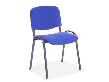 Konferenční židle Viva, černé nohy, modrá