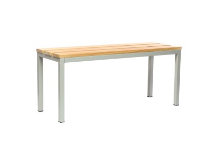 Lavice do šatny 100 x 35 x 45 cm, šedá - RAL 7035
