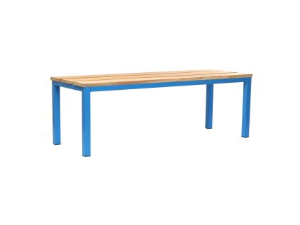 Lavice do šatny 150 x 35 x 45 cm, modrá - RAL 5012