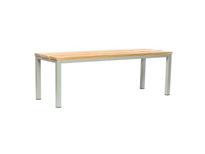 Lavice do šatny 150 x 35 x 45 cm, šedá - RAL 7035
