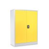 Střední univerzální kovová skříň, 90 x 40 x 120 cm, cylindrický zámek, žlutá - ral 1023