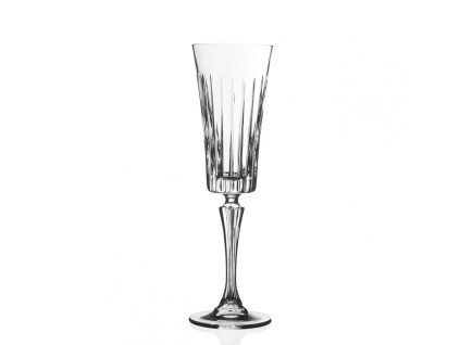 Sada 6 ks brúsených pohárov na šampanské a sekt RCR Timeless 210 ml typ Flute