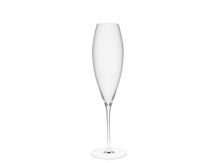 Vysoký ručne fúkaný pohár na šampanské RONA Sensual 220 ml s V-dnom