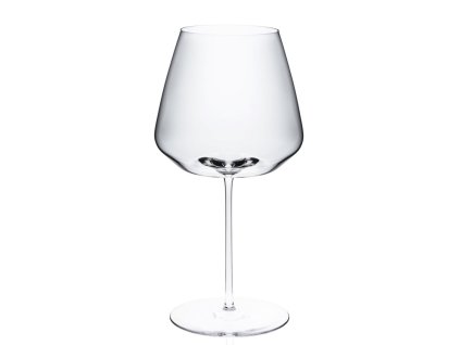 Široký ručne fúkaný pohár na Burgundy RONA Santorini 680 ml so sopečným dnom