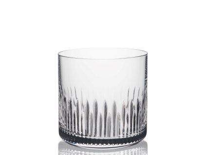 Elegantný pohár na whisky RONA Cumberland Whitley 370 ml s vertikálnym brusom