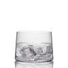 Nízky ručne fúkaný pohár na vodu RONA Leandros 480 ml s plochým dnom